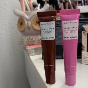 Glow Recipe Glass Balm Lip Gloss Duo — Pink & Brown Shades